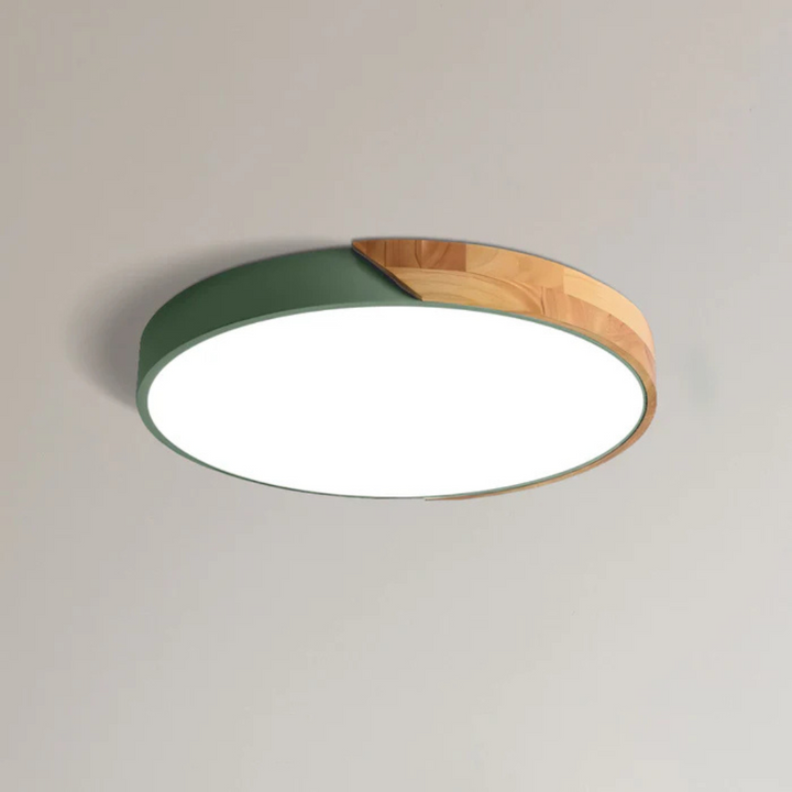 Delos Scandi Wood Ceiling Light | Natural LED Design Lamp 19