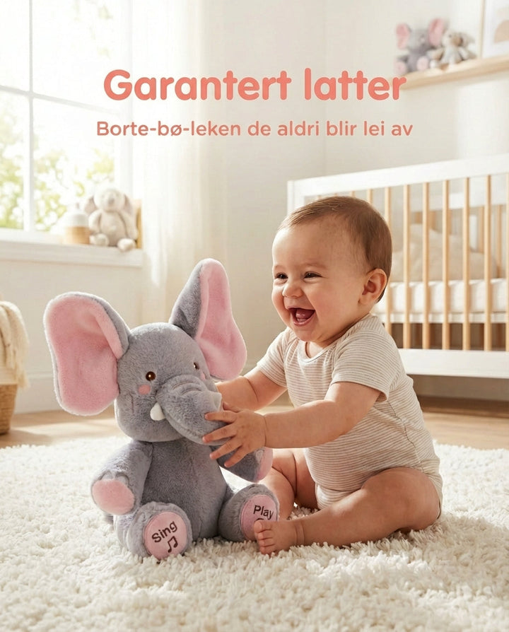 PeekaBuddy – The Giggle Elephant Interactive Peekaboo Plush 2