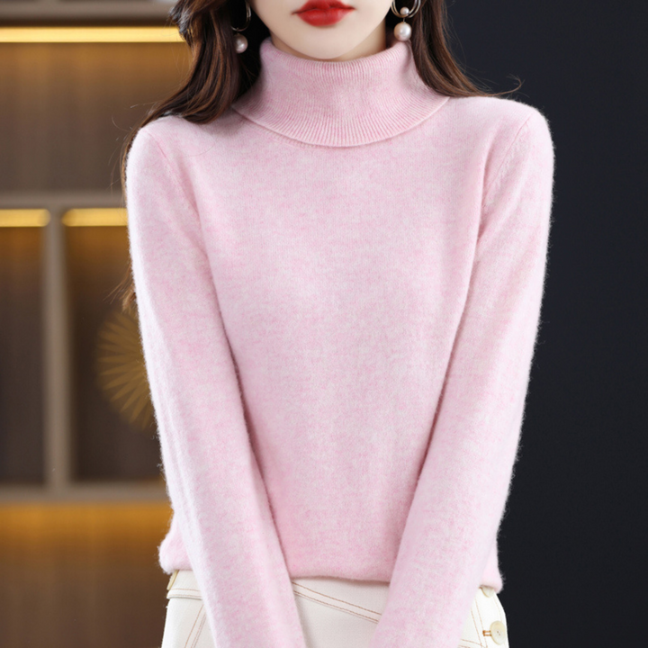 Women's 100% Cashmere Turtleneck Sweater – Soft Regular Fit Pullover 8