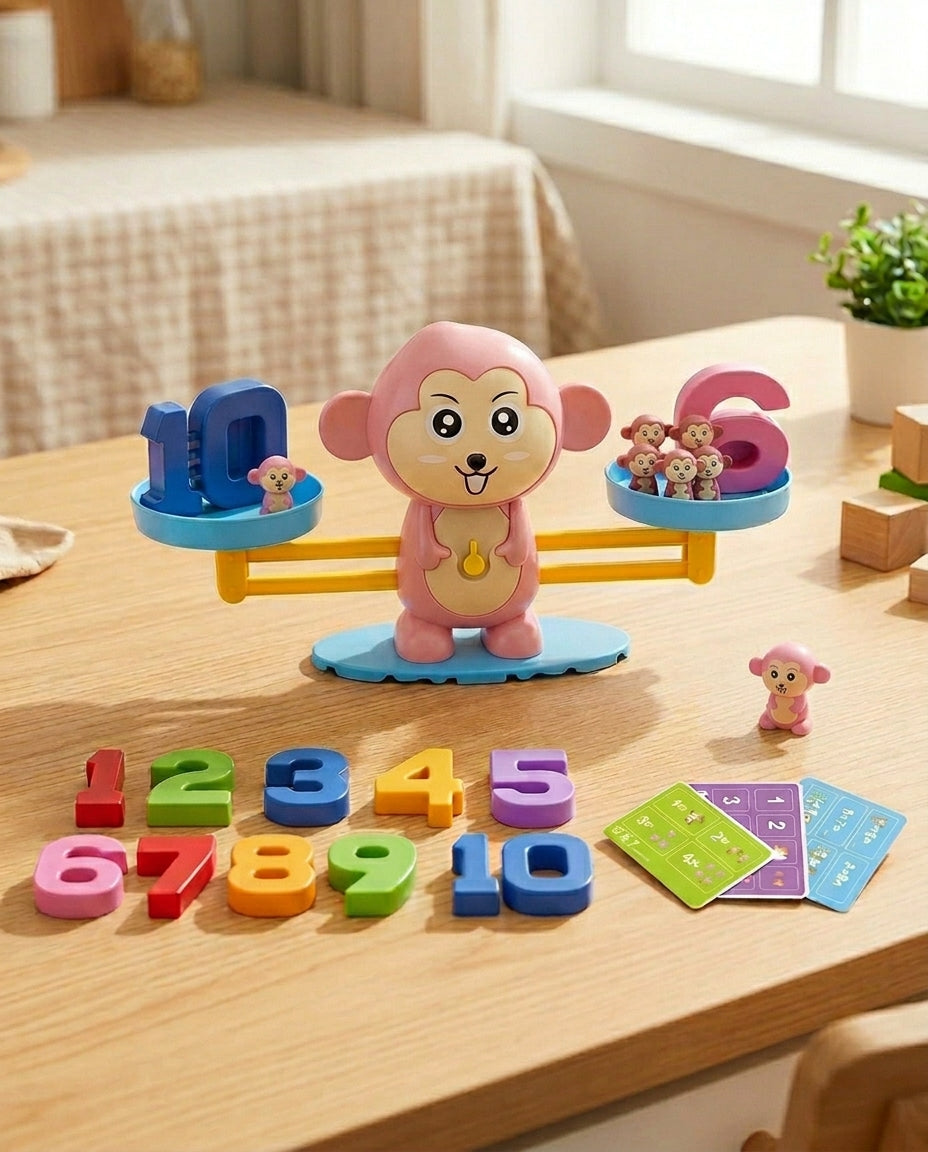 Number Balance Toy for Toddlers, Hands-On Math Learning Set 2