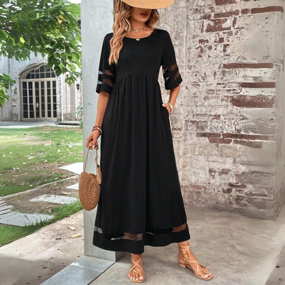 Chic Tummy Flattering Coverage Dress 1