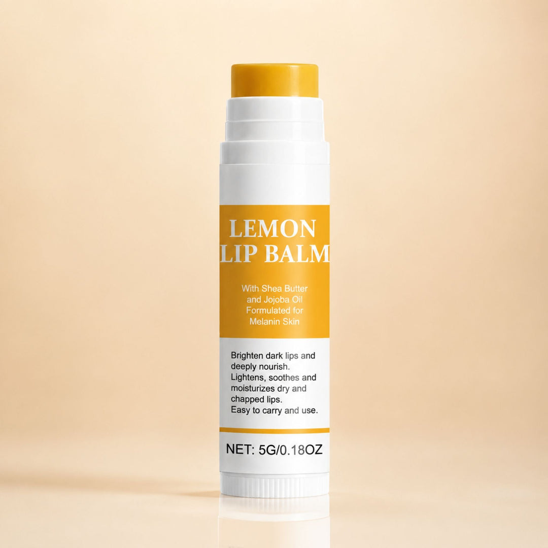 Lemon Lip Balm - Brightening Lip Treatment for Dark Lips 1