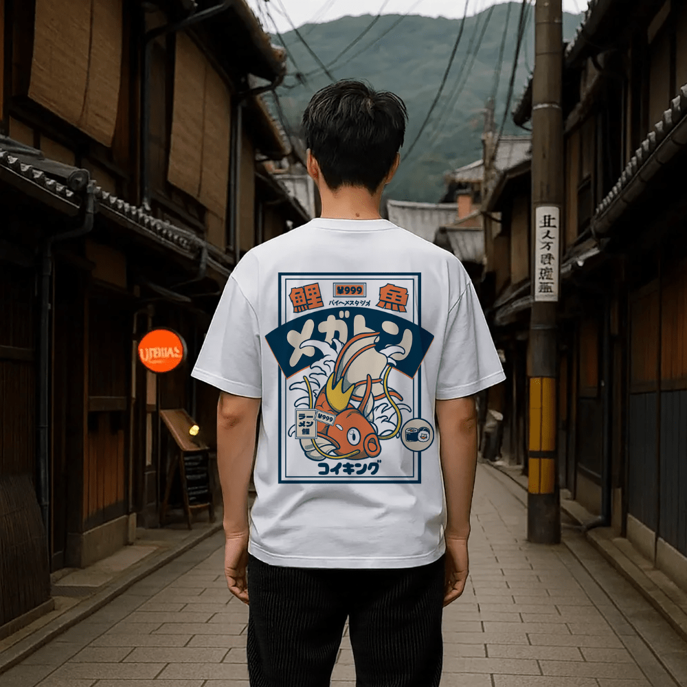 Koi Fish Oversized Japanese T-Shirt 7