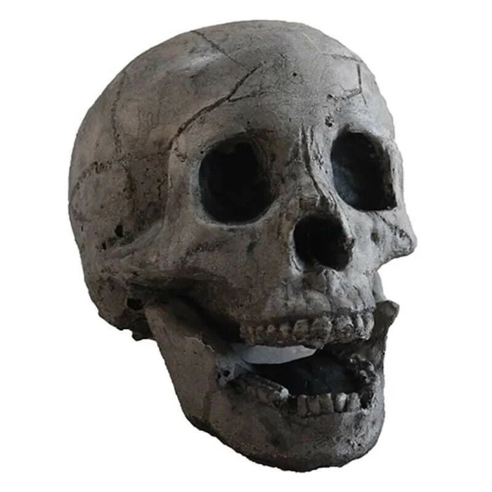Ceramic Skull Fire Decor — Smoke-Free Flame Accent for Fire Pits 8