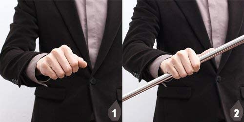 Extendable Steel Magic Wand with Silver Finish for Stage Illusions 3