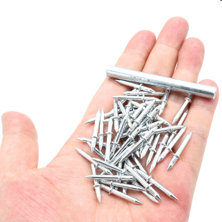 Double-Head Trim Nails with Sleeve Tool - Drill-Free, Hidden-Head Installation 1
