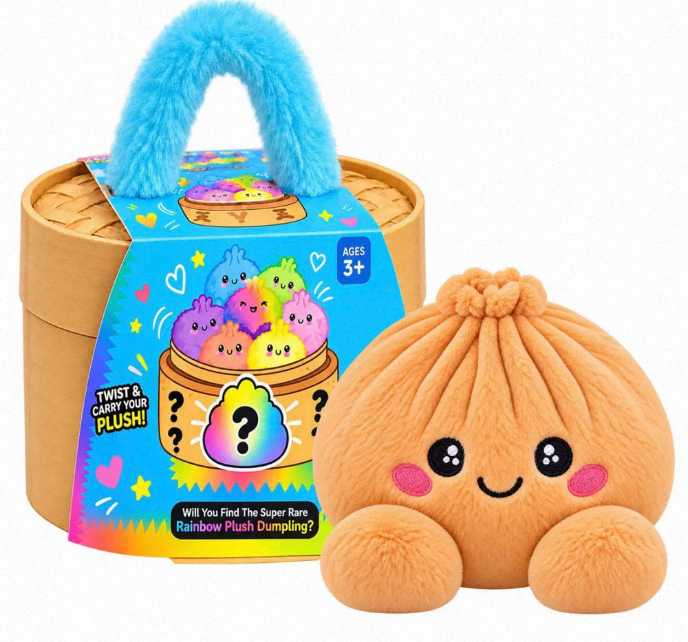 Collectible Surprise Plush Dumpling Toys in a Steamer Basket Gift Box 2