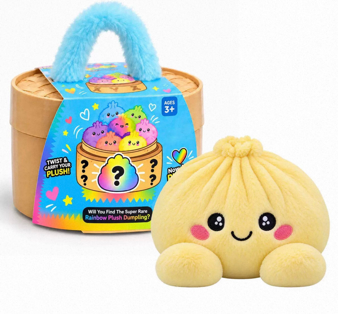 Collectible Surprise Plush Dumpling Toys in a Steamer Basket Gift Box 3