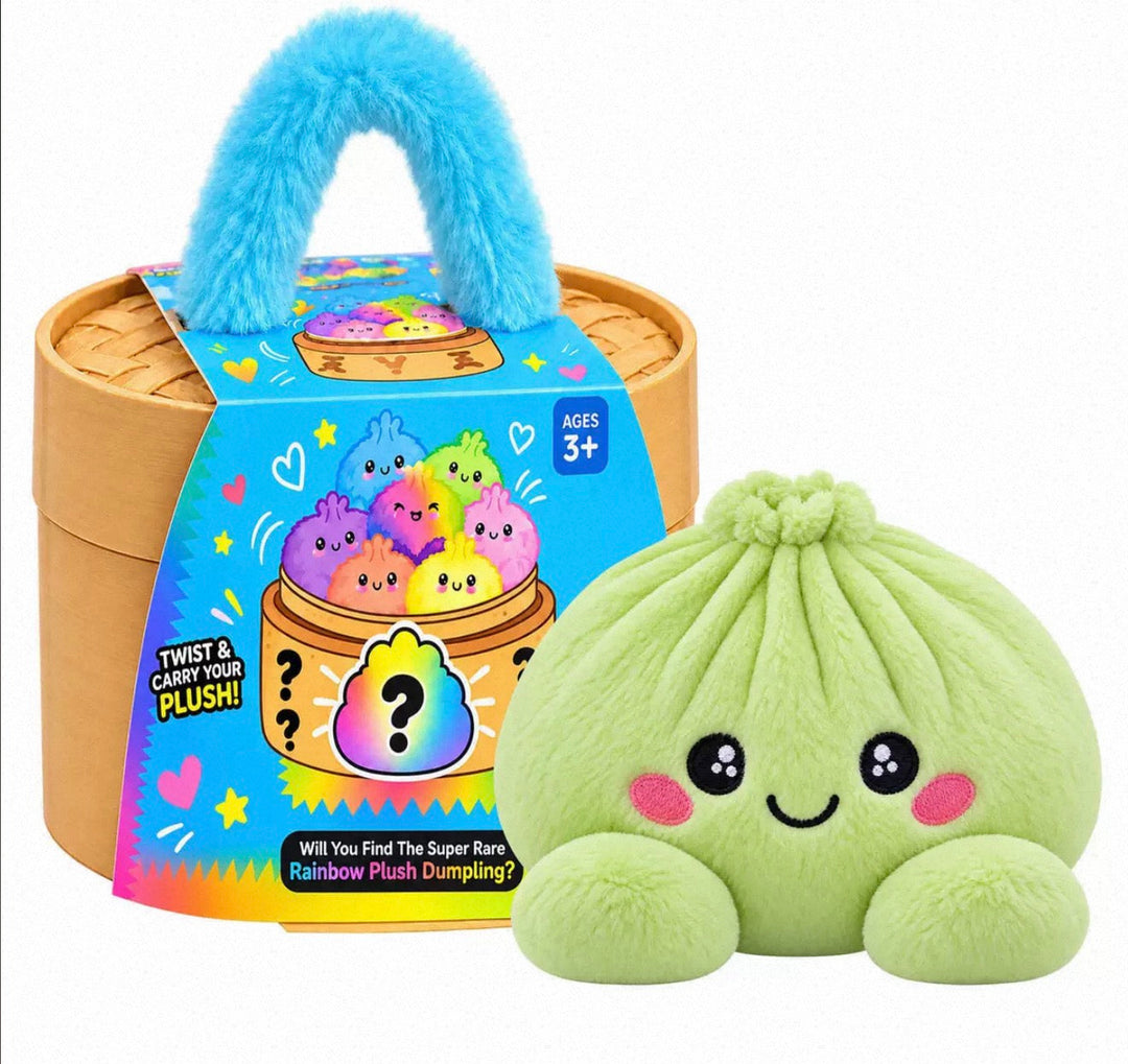 Collectible Surprise Plush Dumpling Toys in a Steamer Basket Gift Box 5