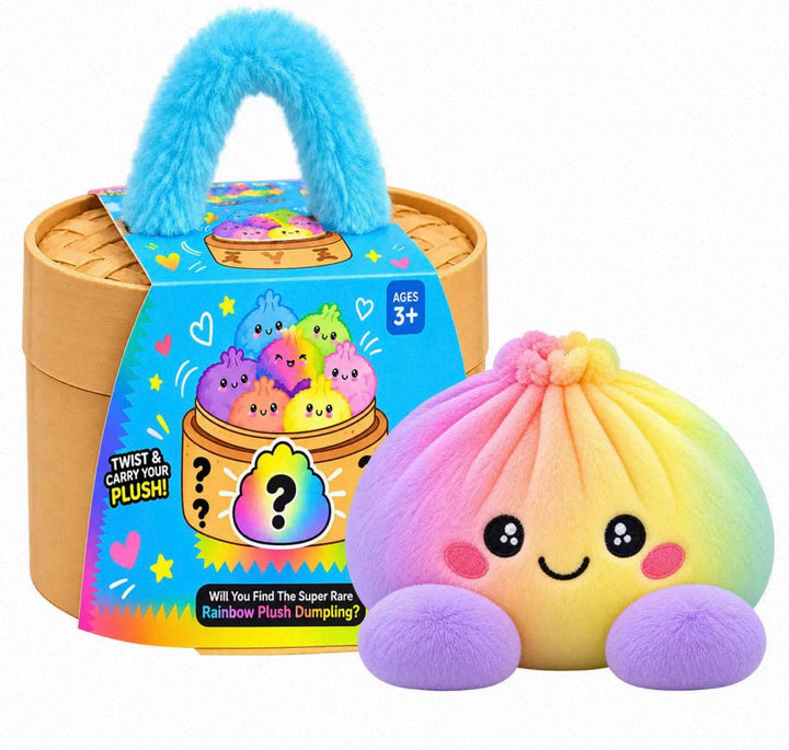 Collectible Surprise Plush Dumpling Toys in a Steamer Basket Gift Box 11
