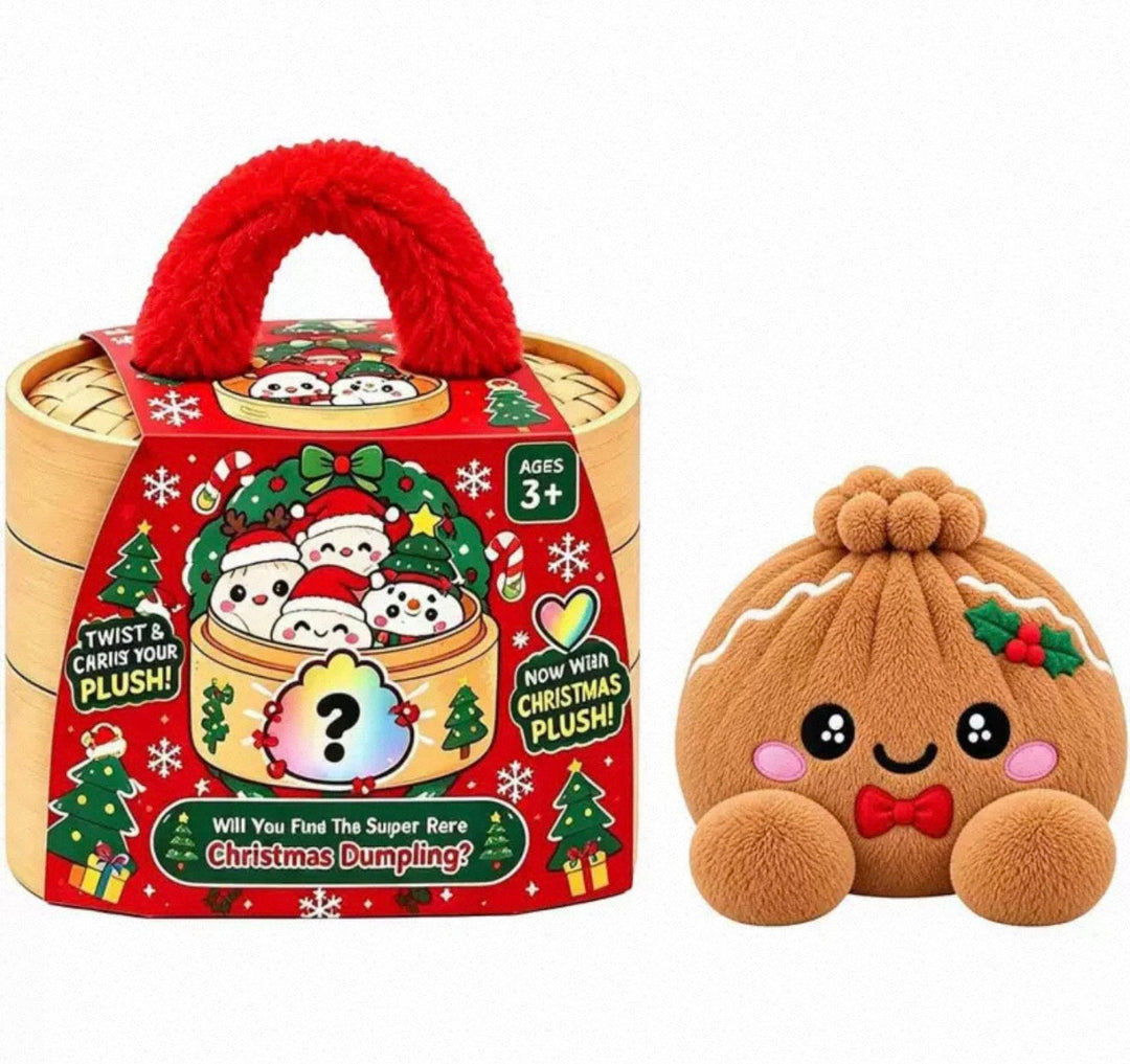 Collectible Surprise Plush Dumpling Toys in a Steamer Basket Gift Box 13