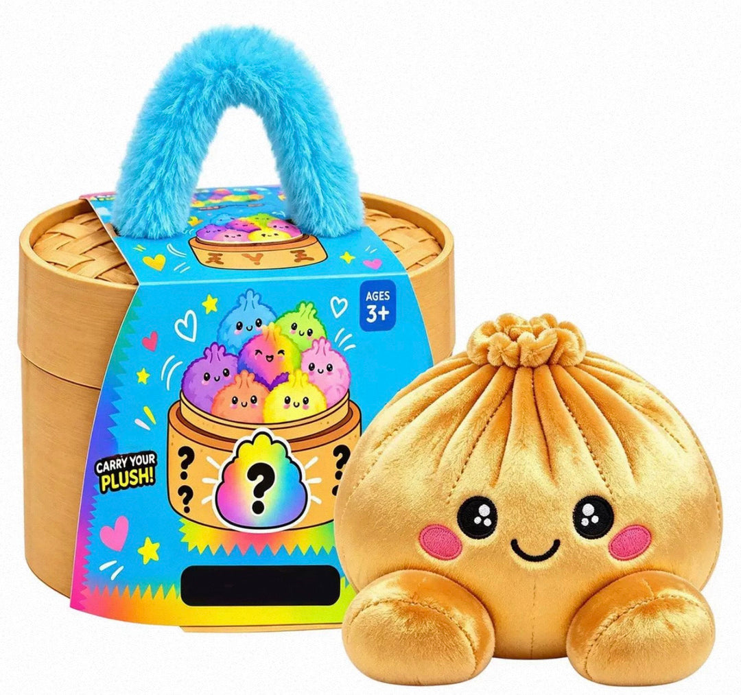 Collectible Surprise Plush Dumpling Toys in a Steamer Basket Gift Box 6