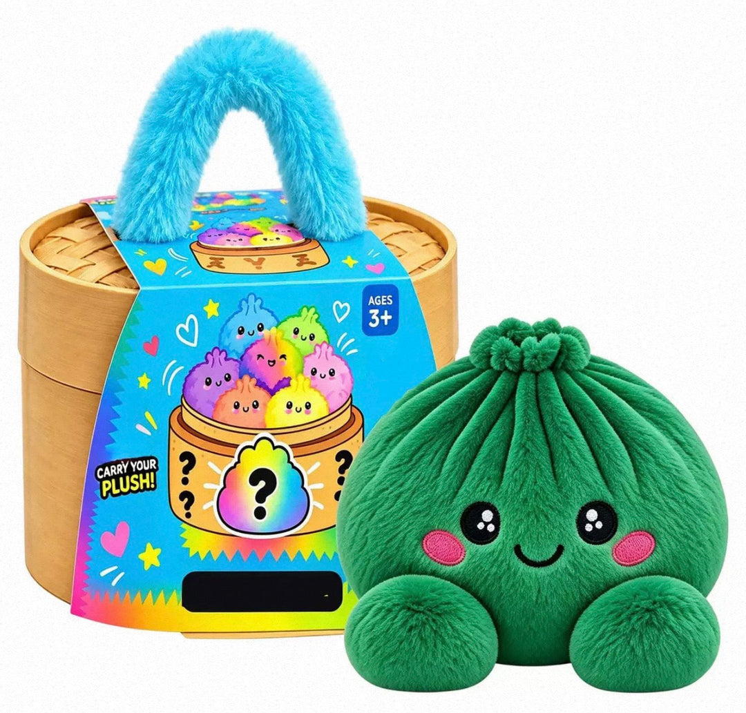 Collectible Surprise Plush Dumpling Toys in a Steamer Basket Gift Box 23