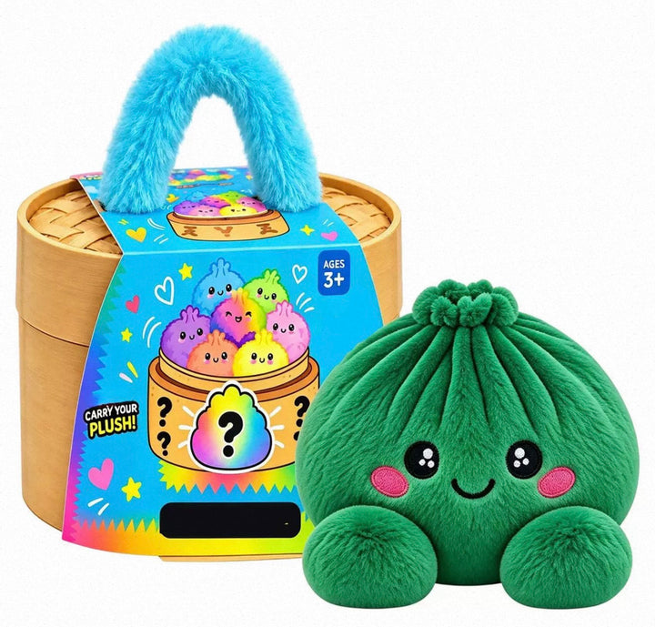 Collectible Surprise Plush Dumpling Toys in a Steamer Basket Gift Box 23