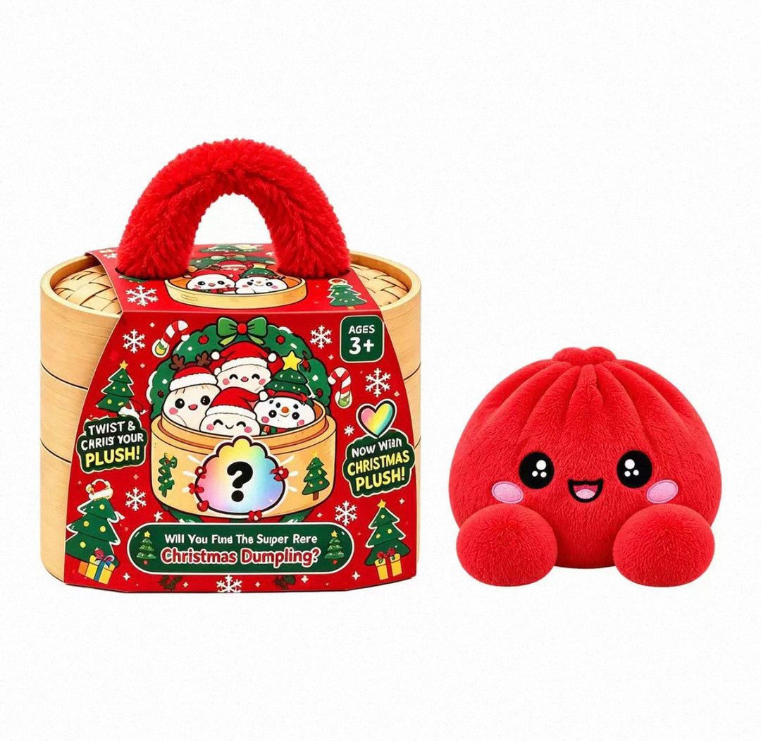 Collectible Surprise Plush Dumpling Toys in a Steamer Basket Gift Box 7
