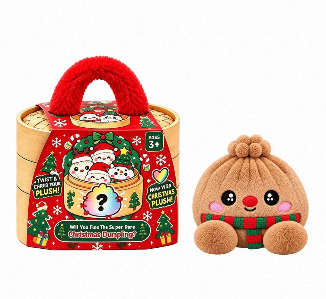 Collectible Surprise Plush Dumpling Toys in a Steamer Basket Gift Box 17