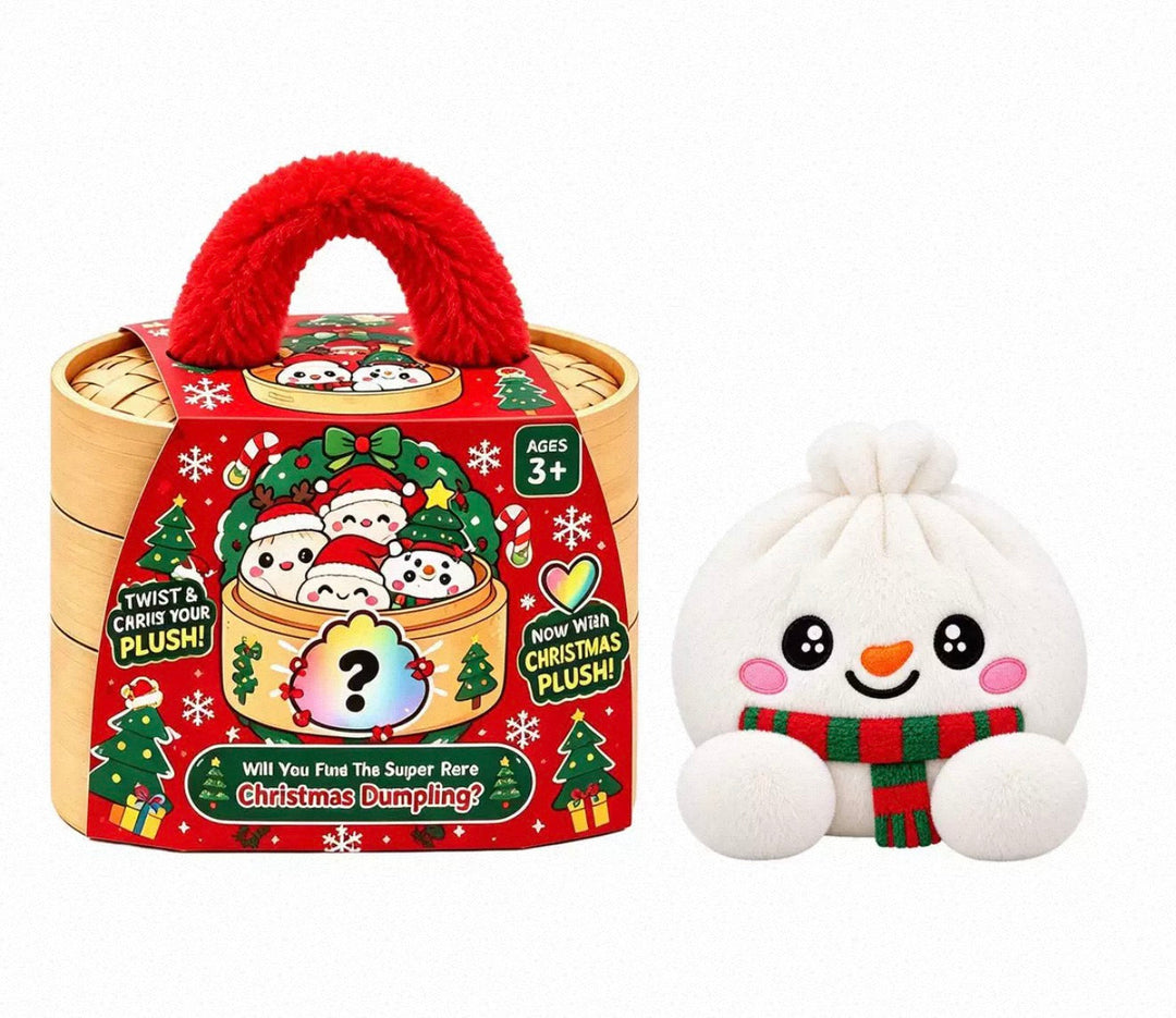 Collectible Surprise Plush Dumpling Toys in a Steamer Basket Gift Box 18