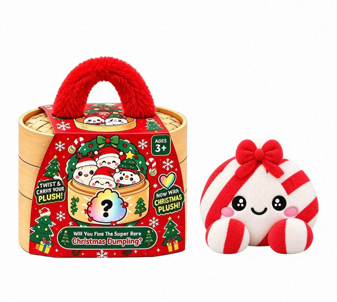 Collectible Surprise Plush Dumpling Toys in a Steamer Basket Gift Box 15