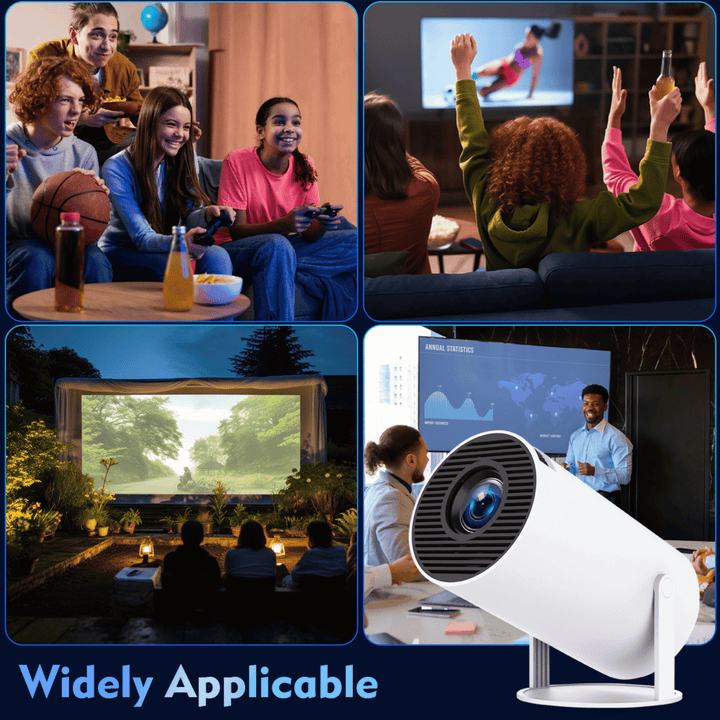 4K Rotatable Smart Projector for Wall or Ceiling, Built-In App Store 13