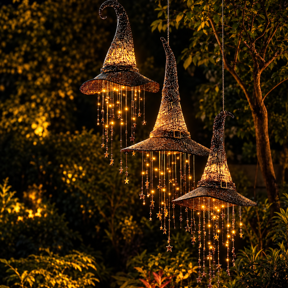 Light-Up Halloween Witch Hat Decoration for Garden, Porch and Party 2