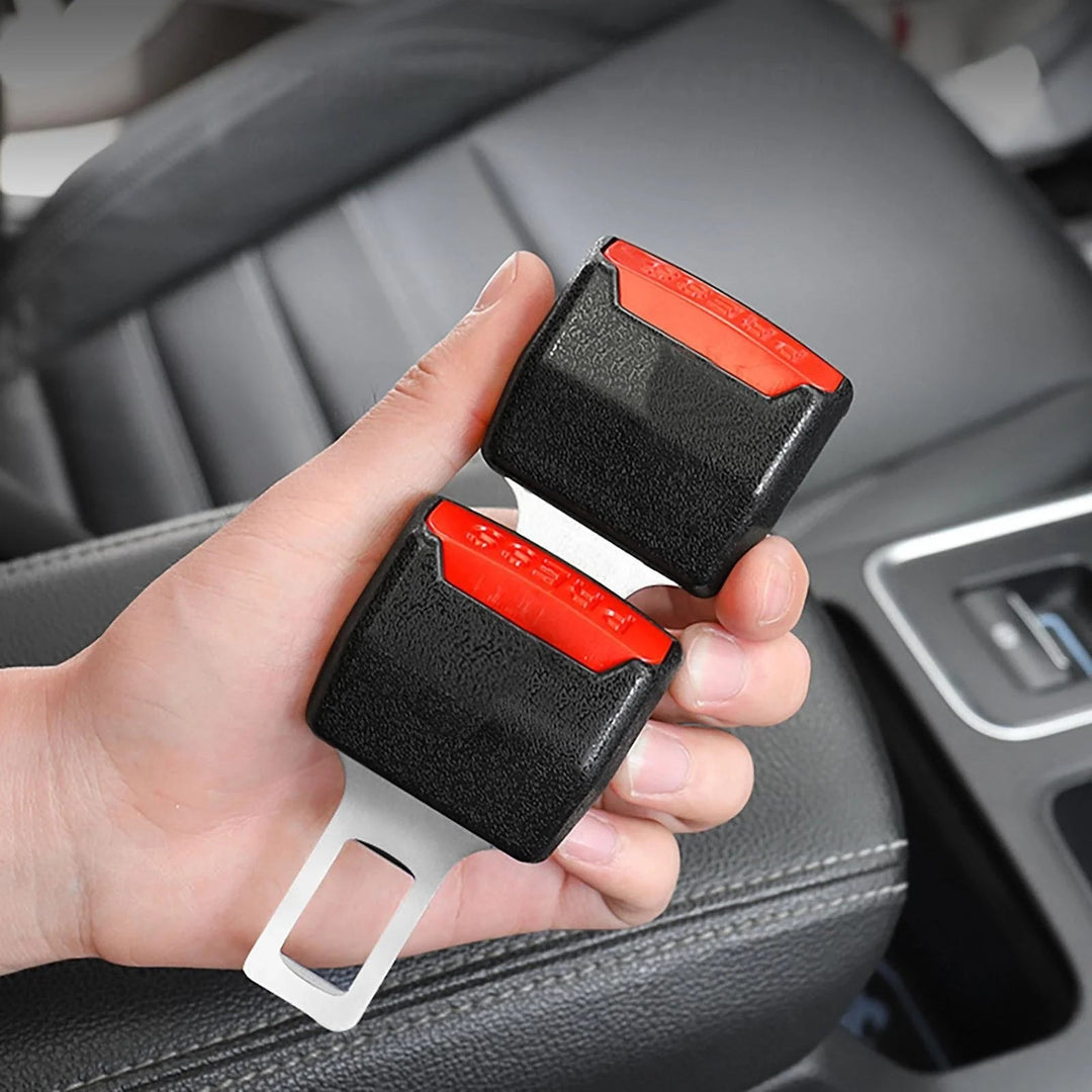 Seat Belt Alarm Silencer Plugs, 2-Pack, Black Buckle Inserts 2