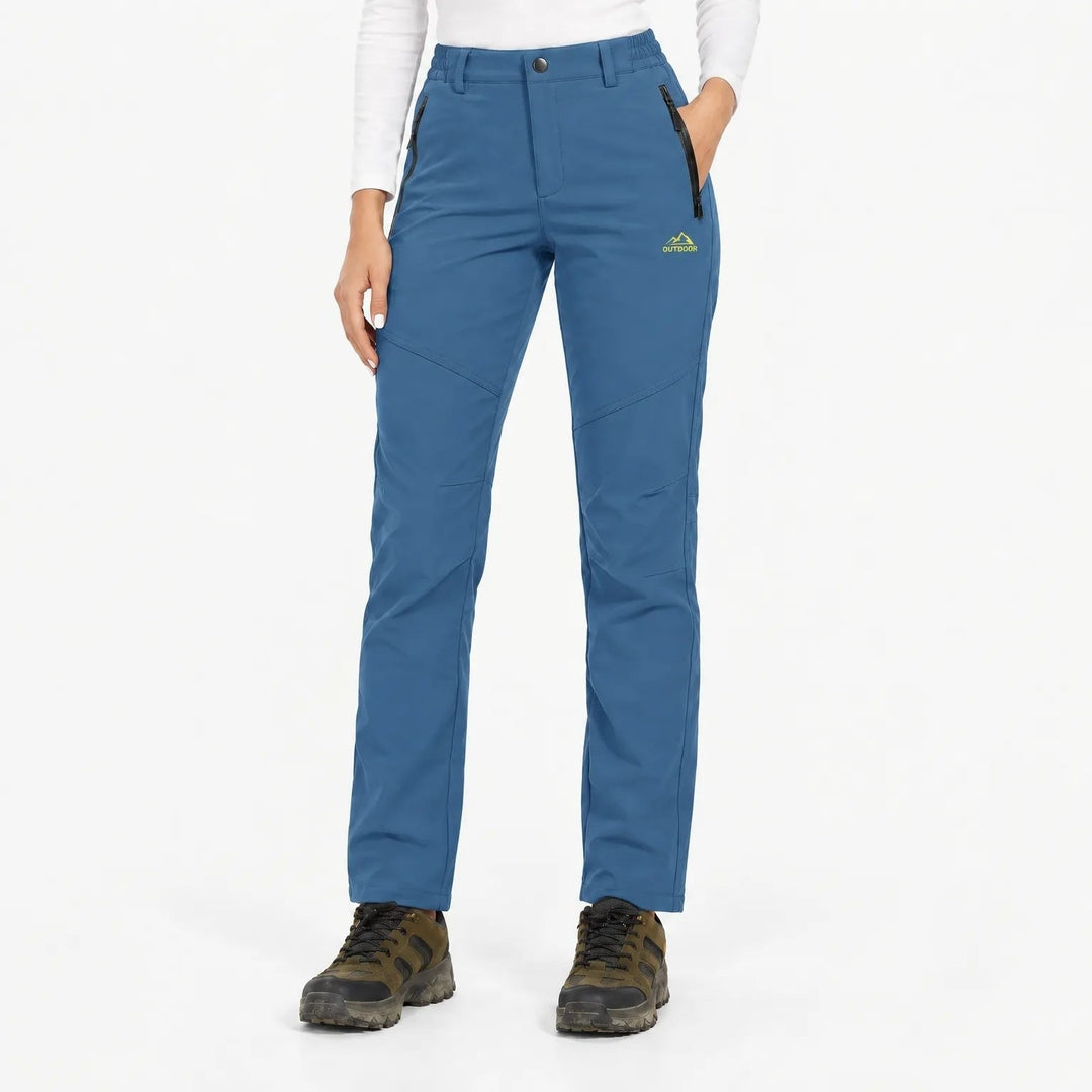Women's Lined Thermal Softshell Pants with Fleece, Water-Repellent 8