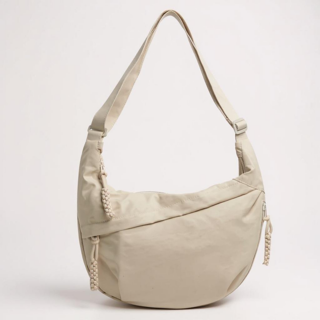 Beige Shoulder Bag – Elegant Everyday Crossbody Purse 1