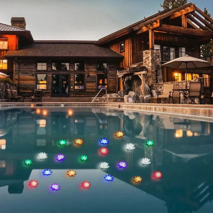 Floating LED Pond Light, Battery Powered, Waterproof, Color Options 7