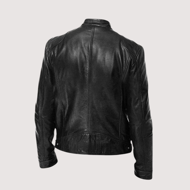 Men's Classic Leather Jacket in a Sleek, Modern Biker Style 3