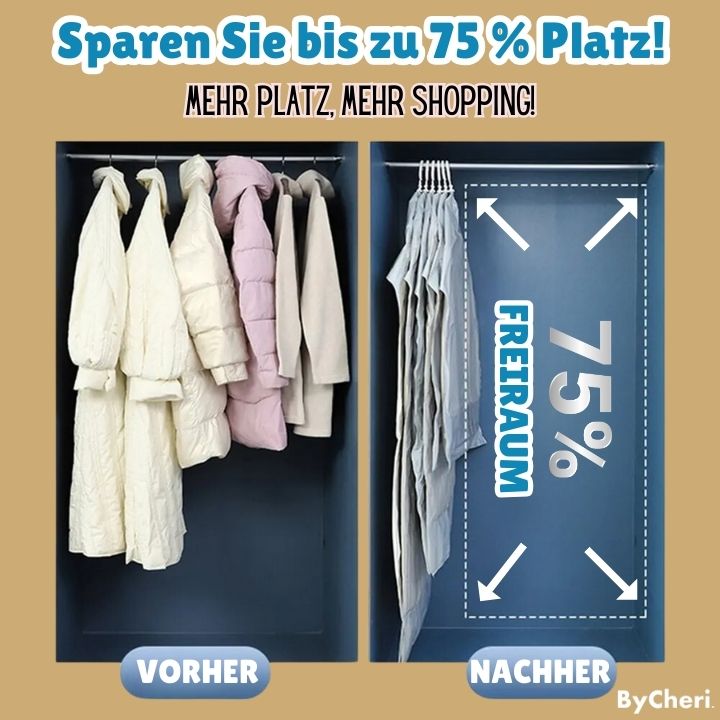 Hanging Vacuum Storage Bags for Closet Space Saving, 130 x 60 cm, Clear 2