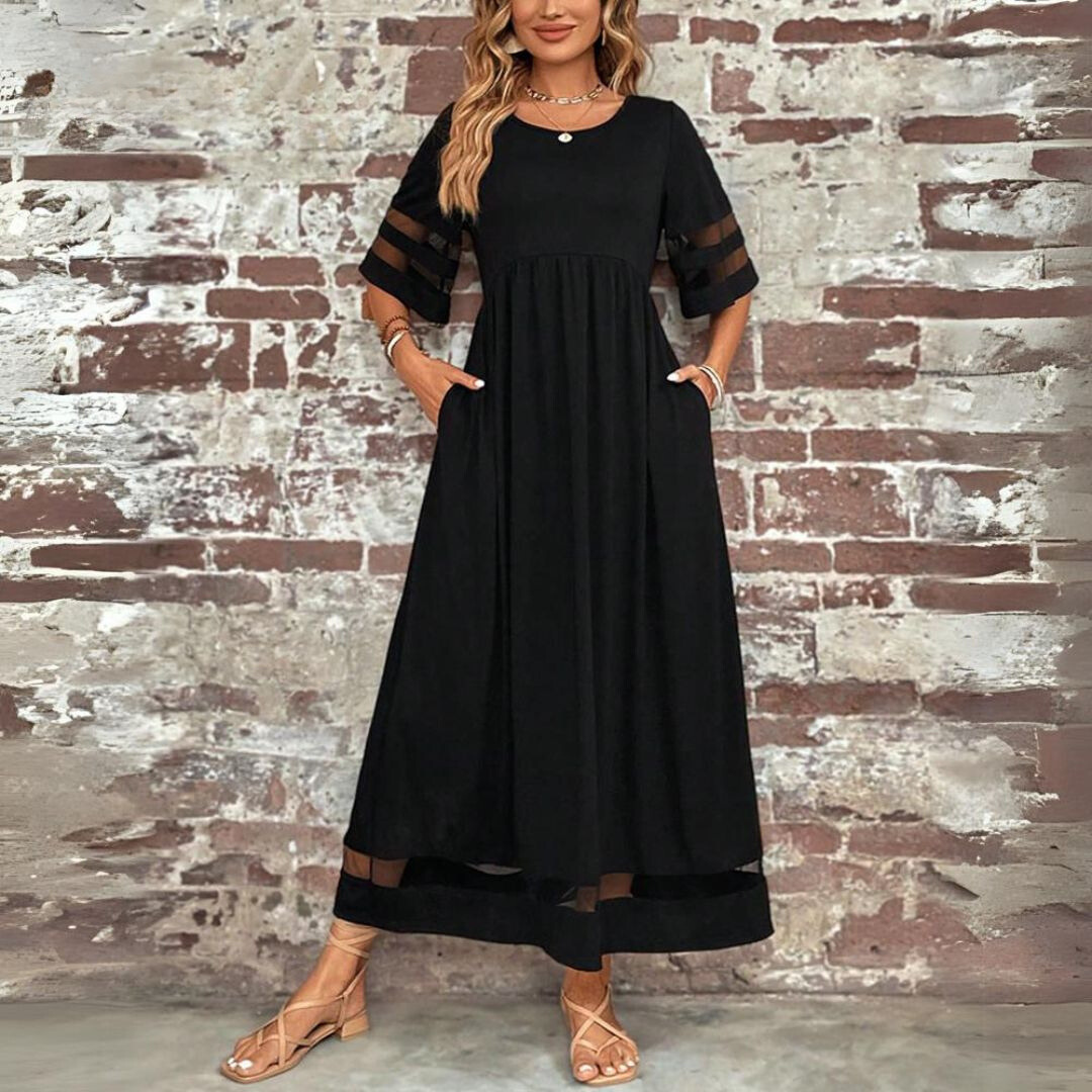 Chic Tummy Flattering Coverage Dress 2