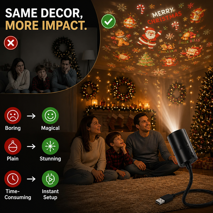 Holiday Light Projector - Instant Festive Scenes for Every Room 3