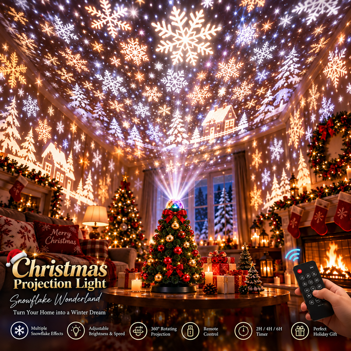 LED Christmas Light Projector with 15+ Holiday Designs and Remote 2