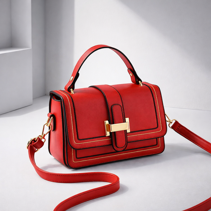 Structured Leather Shoulder Bag with Refined Silhouette 8