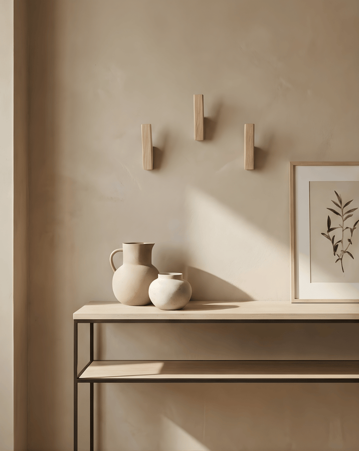 Wooden Coat Hooks Set of 4 – Minimalist Wall Hooks for Hall & Bath 6
