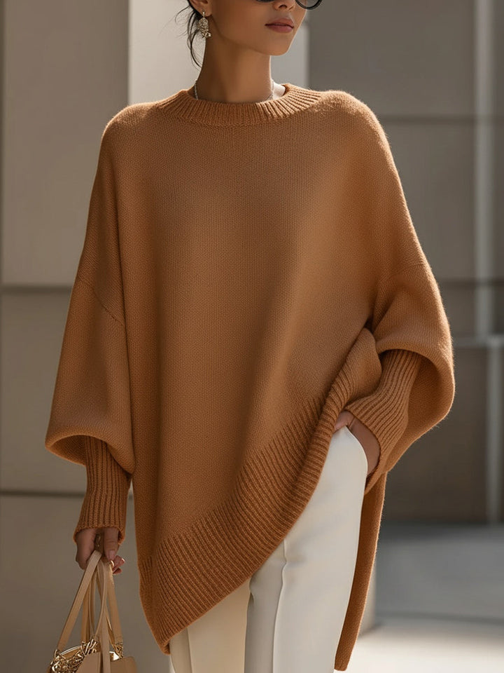 Knit Poncho with Soft Draped Fit, 7 Colors 12