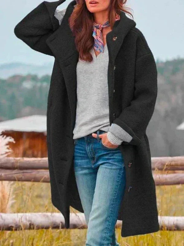 Women's Warm Winter Coat with Pockets - Stylish Everyday Outerwear 3