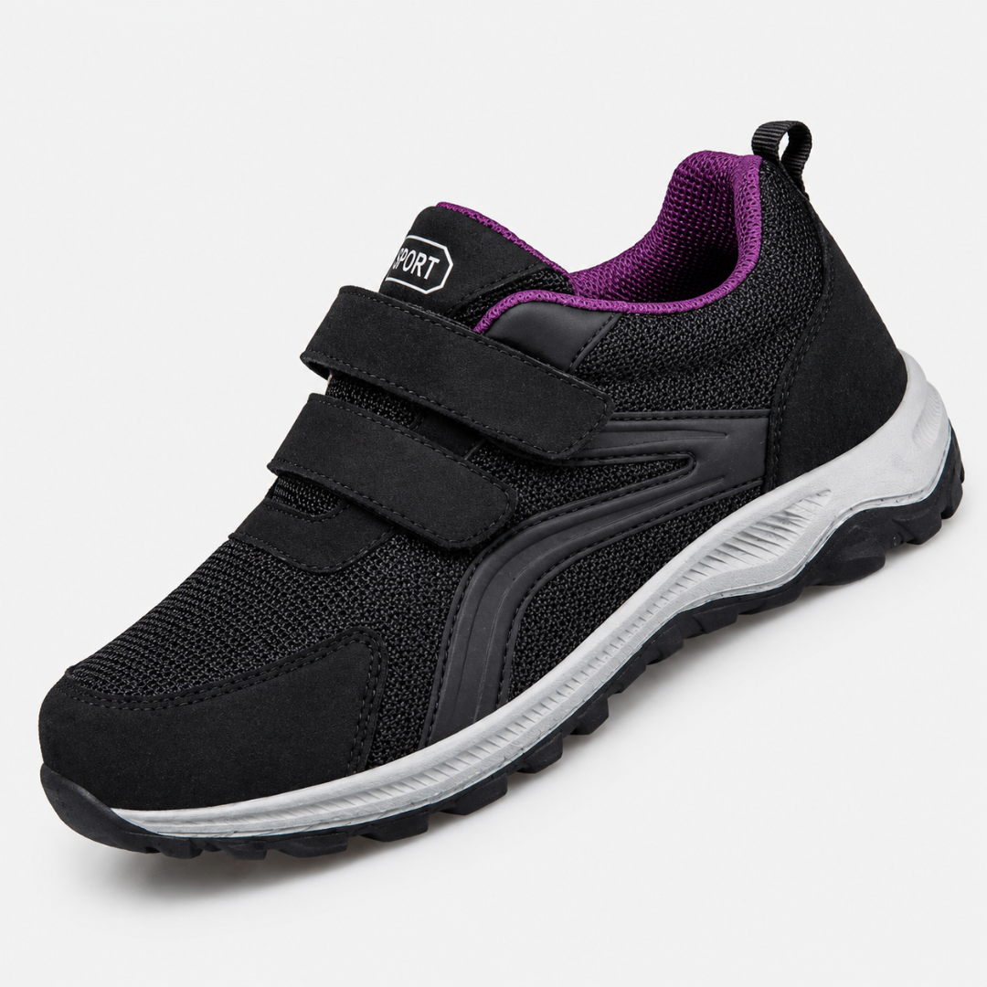 Men's Orthopedic Walking Shoes with Double Hook-and-Loop Straps and Wide Fit 8
