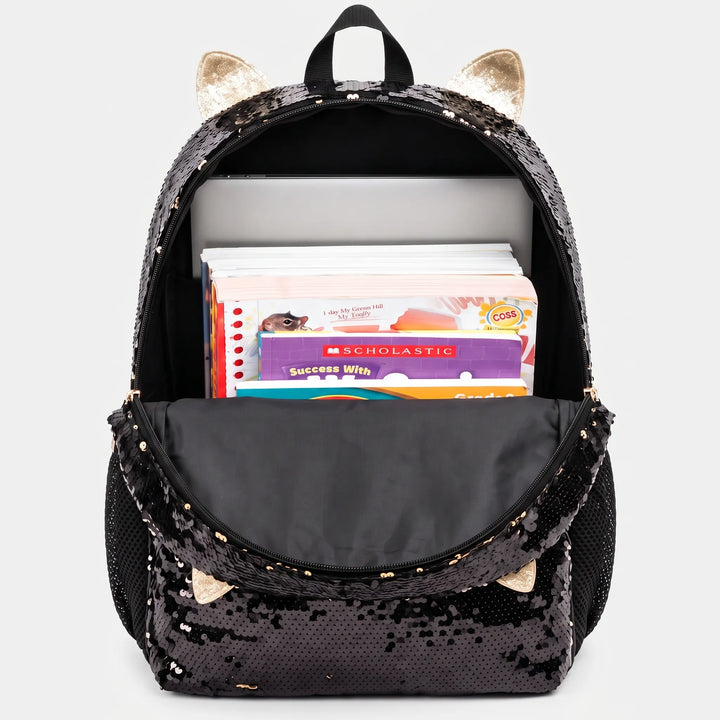 3-Piece Animal Motif Childs Backpack Set - Purrisa