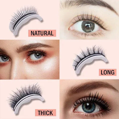 Self-Adhesive False Eyelashes, Reusable and Washable, No Glue Needed 5