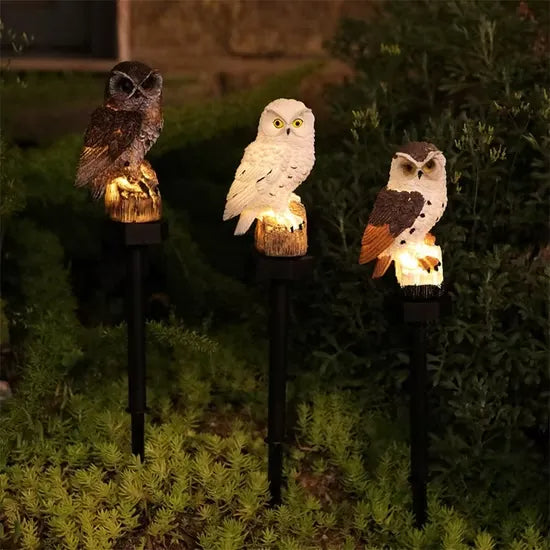 Solar LED Owl Garden Light - Weatherproof Outdoor Decor with Auto Dusk Sensor 5