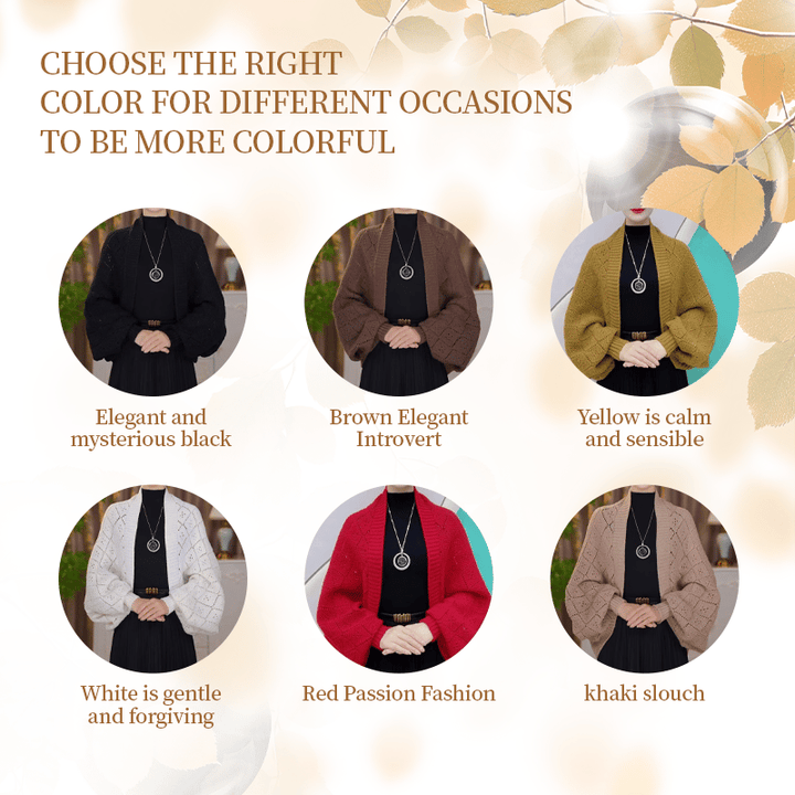 Open-Knit Shawl Cardigan with Wrap and Stole Styling 13