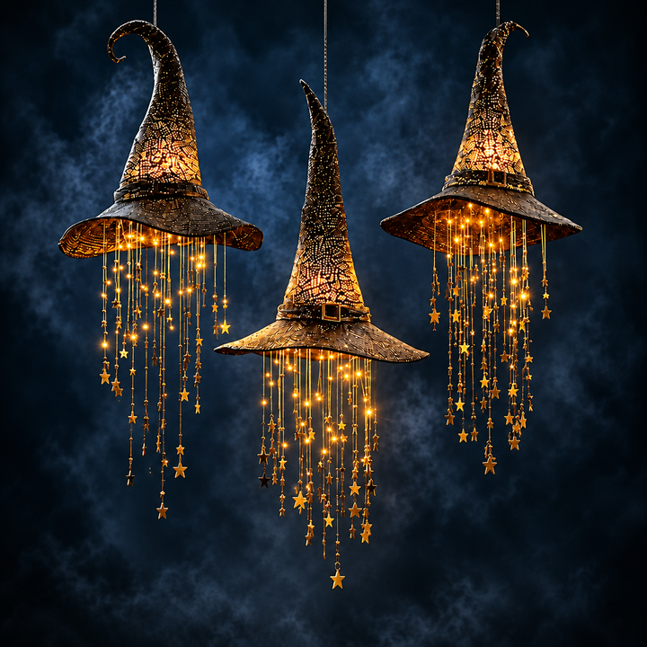 Light-Up Halloween Witch Hat Decoration for Garden, Porch and Party 3