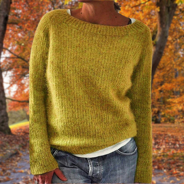 Women's Classic Merino Wool Sweater, Elegant Warm Knit for Fall and Winter 1