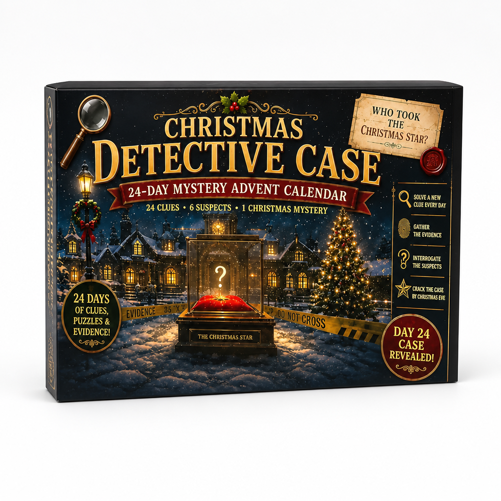 24-Day Escape Room Puzzle Advent Calendar with 6 Mystery Themes 11