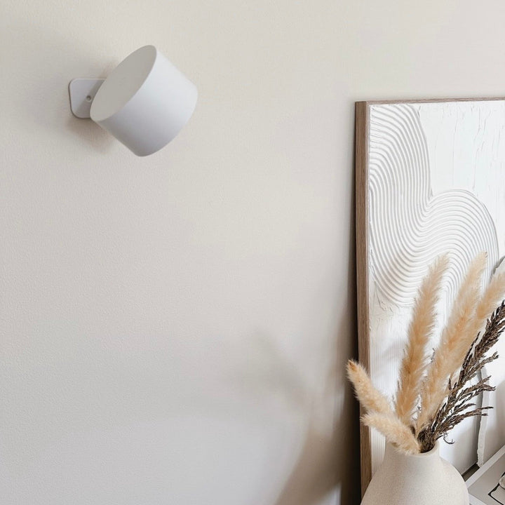 Cordless LED Wall Light with 360° Rotating Head, Touch Dimmer, 3 Colors 17