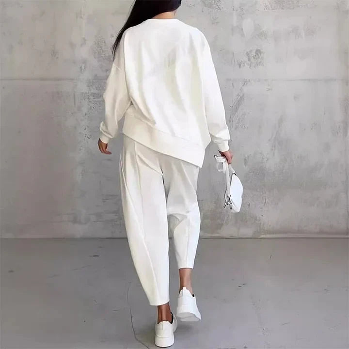 Two-Piece Set: Long-Sleeve Casual Sweatshirt and Jogger Pants 9