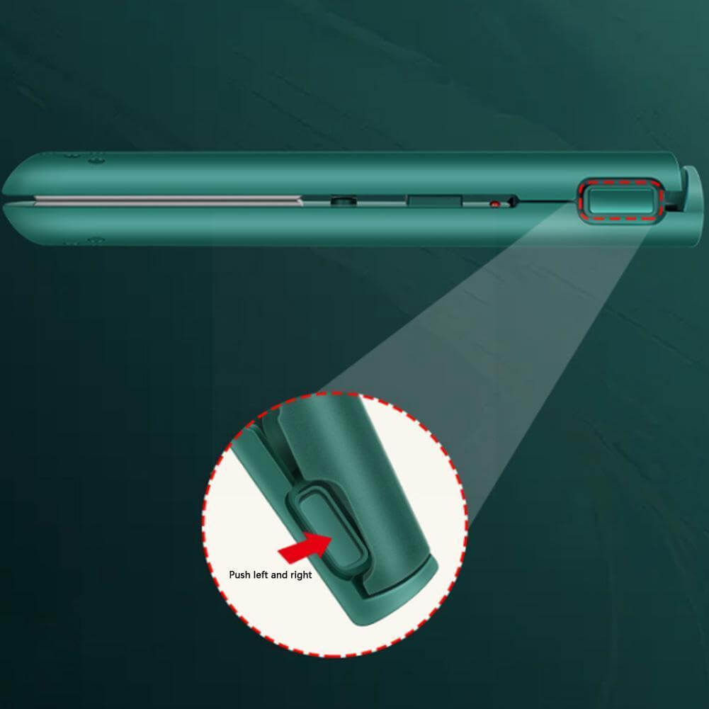 Cordless 2-in-1 Hair Straightener & Curler with Ceramic Plates, Lightweight 6