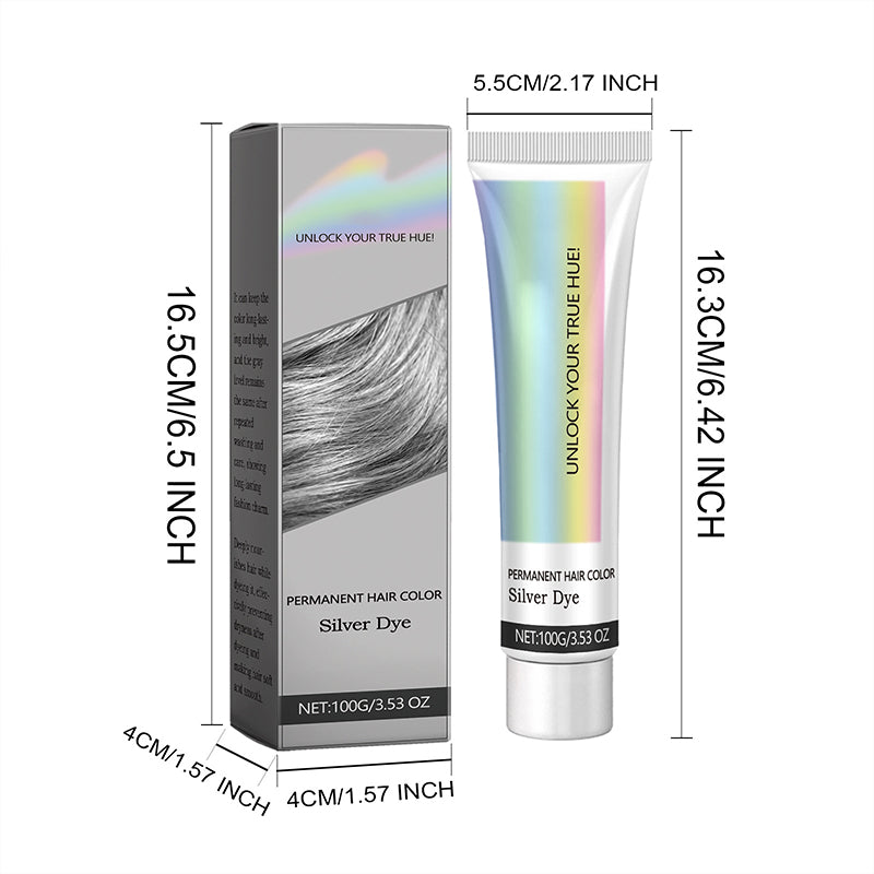 Plant-Based Silver Hair Color Cream, Ammonia-Free, Nourishing, Even Coverage 8