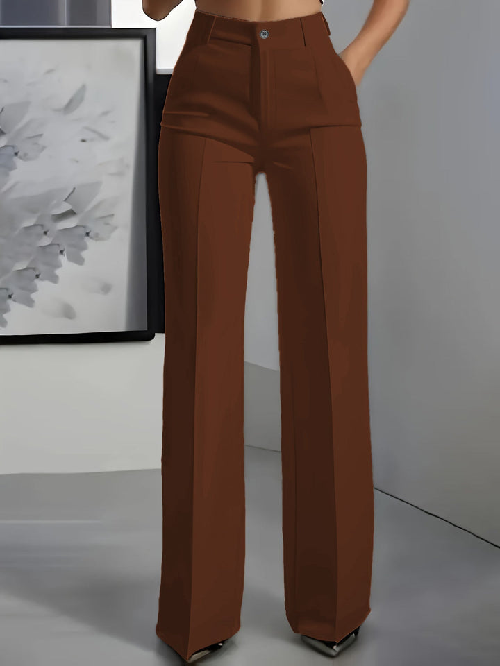 High-Waisted Stretch Woven Pants 6